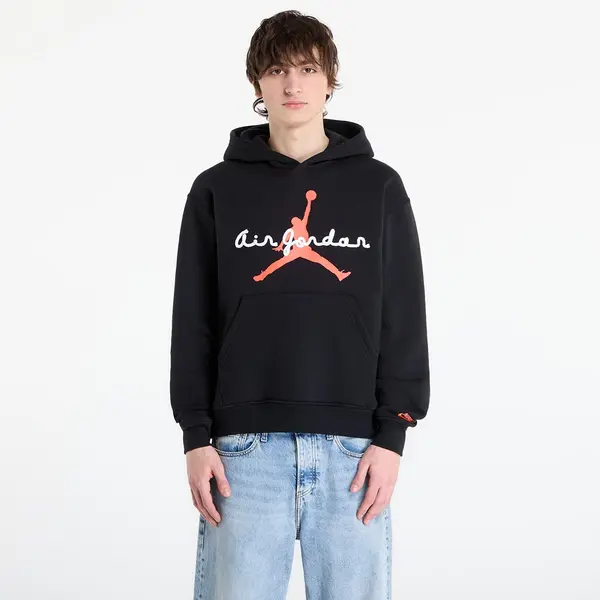 Jordan Суитшърт Jordan Brooklyn Fleece Men's Pullover Hoodie Black/ Infrared 23 XS