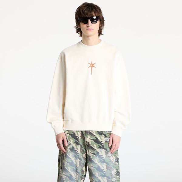 Marcelo Burlon Суитшърт Marcelo Burlon County Goth Boxy Crewneck Ecru Brown S