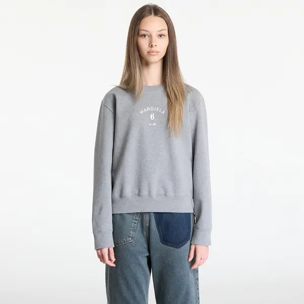 MM6 Суитшърт MM6 Sweatshirt Grey Melange M