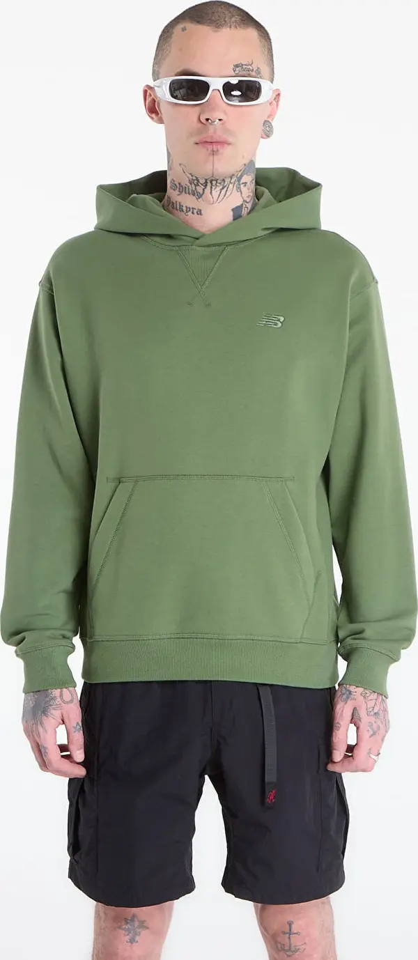 New Balance Суитшърт New Balance Athletics French Terry Hoodie Utility Green XL