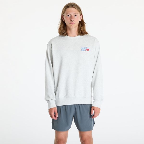 New Balance Суитшърт New Balance Athletics Premium Logo Crew Ash Heather XL