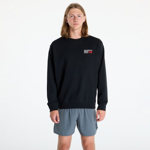 New Balance Суитшърт New Balance Athletics Premium Logo Crew Black S