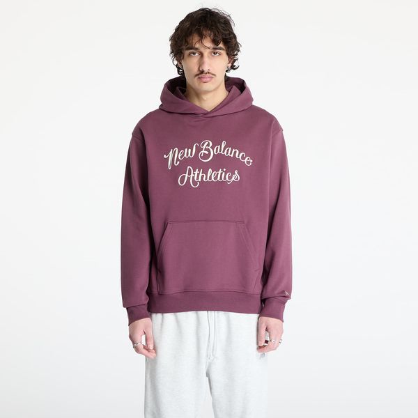 New Balance Суитшърт New Balance Athletics Relaxed League Hoodie Violet M