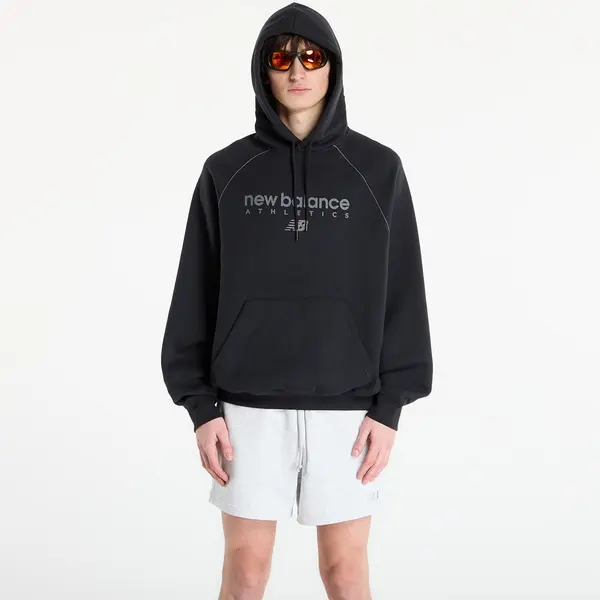New Balance Суитшърт New Balance Linear Graphic Fleece Hoodie Black XL