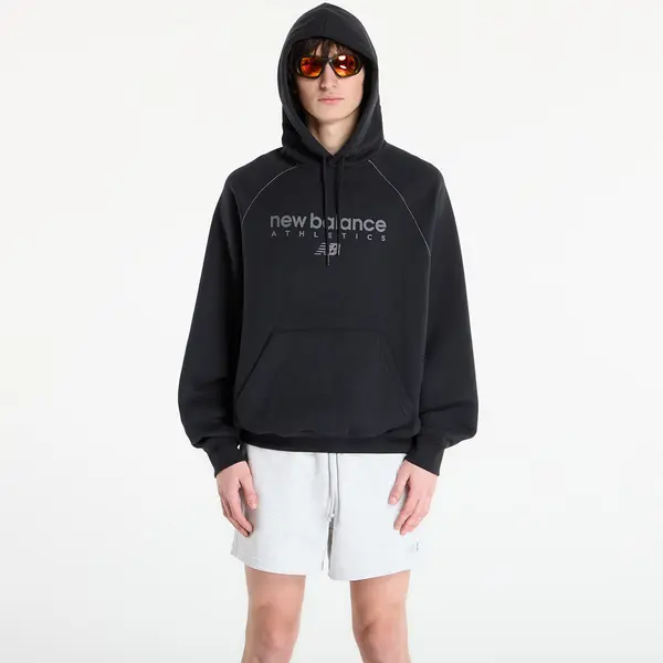 New Balance Суитшърт New Balance Linear Graphic Fleece Hoodie Black XL