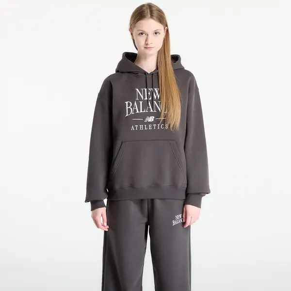 New Balance Суитшърт New Balance Linear Heritage Fleece Hoodie Faded Black S