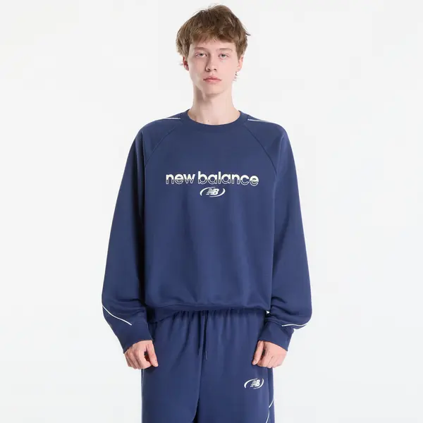 New Balance Суитшърт New Balance Trackside French Terry Crew Nb Navy XXL