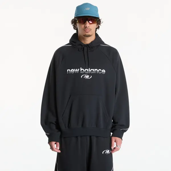 New Balance Суитшърт New Balance Trackside French Terry Hoodie Black L
