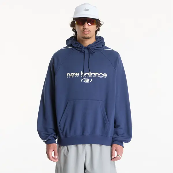 New Balance Суитшърт New Balance Trackside French Terry Hoodie Nb Navy XXL