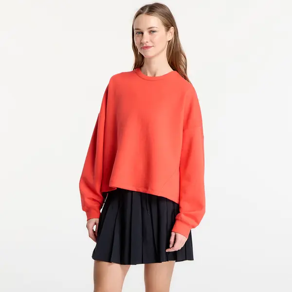Nike Суитшърт Nike 24.7 ImpossiblySoft Women's Dri-FIT Oversized Crew-Neck Top Lt Crimson/ University Red M