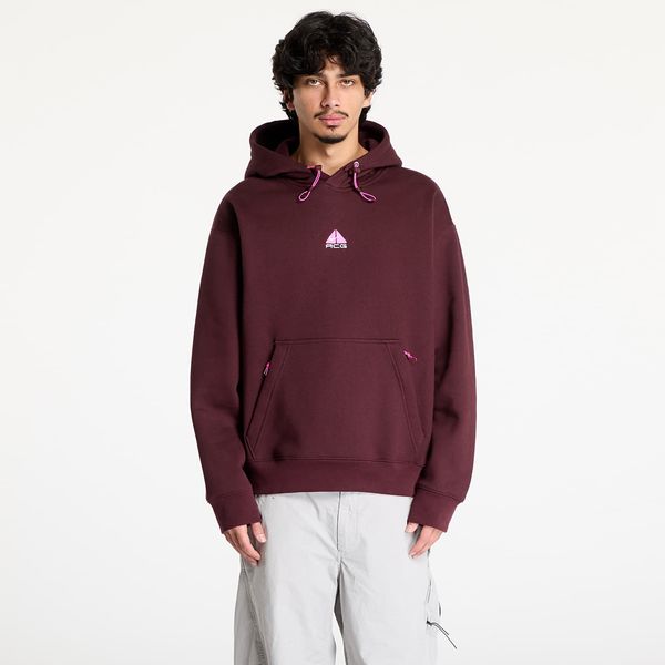 Nike Суитшърт Nike ACG Therma-FIT Fleece Pullover Hoodie UNISEX Burgundy Crush/ Summit White XS