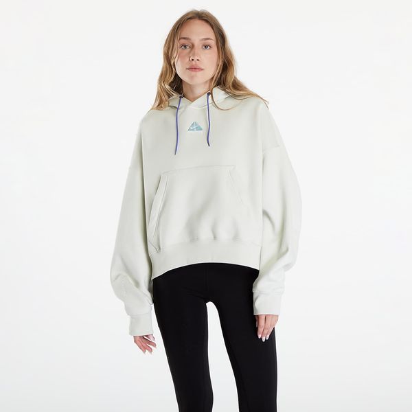 Nike Суитшърт Nike ACG Therma-FIT Women's "Tuff Knit" Fleece Hoodie Sea Glass/ Summit White L