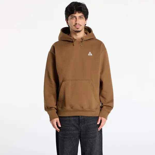 Nike Суитшърт Nike ACG "Tuff Fleece" Pullover Hoodie Mosswood Brown/ Lt Khaki/ Summit White S