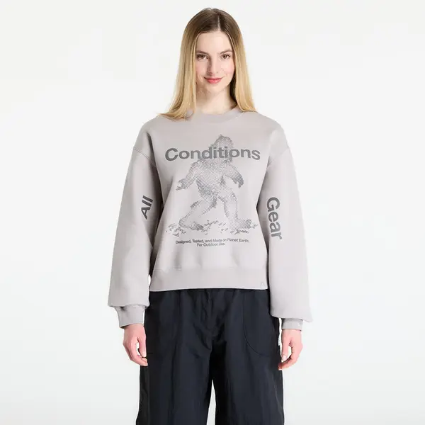 Nike Суитшърт Nike ACG "Tuff Fleece" Women's Therma-FIT Crew-Neck Sweatshirt College Grey/ Anthracite/ Summit White L