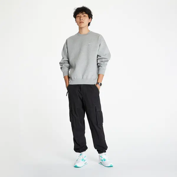 Nike Суитшърт Nike Nrg SoloSwoosh Crew Fleece Dk Grey Heather/ White XL