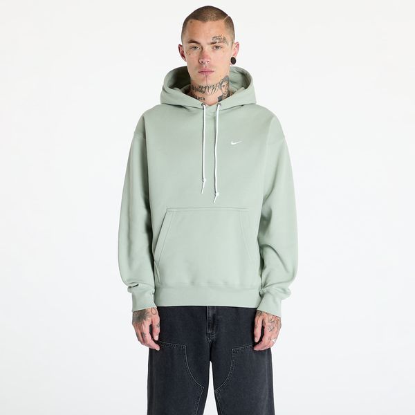 Nike Суитшърт Nike Solo Swoosh Men's Fleece Pullover Hoodie Jade Horizon/ White M