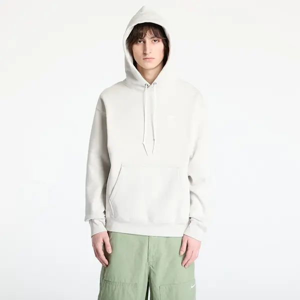 Nike Суитшърт Nike Solo Swoosh Men's Fleece Pullover Hoodie Light Bone/ White XS