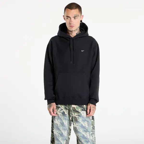 Nike Суитшърт Nike Solo Swoosh Men's Pullover Hoodie Black/ Black/ White L