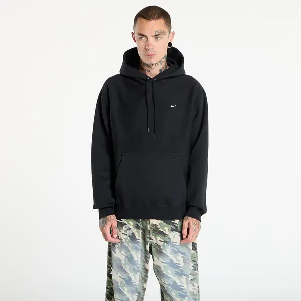 Nike Суитшърт Nike Solo Swoosh Men's Pullover Hoodie Black/ Black/ White XL