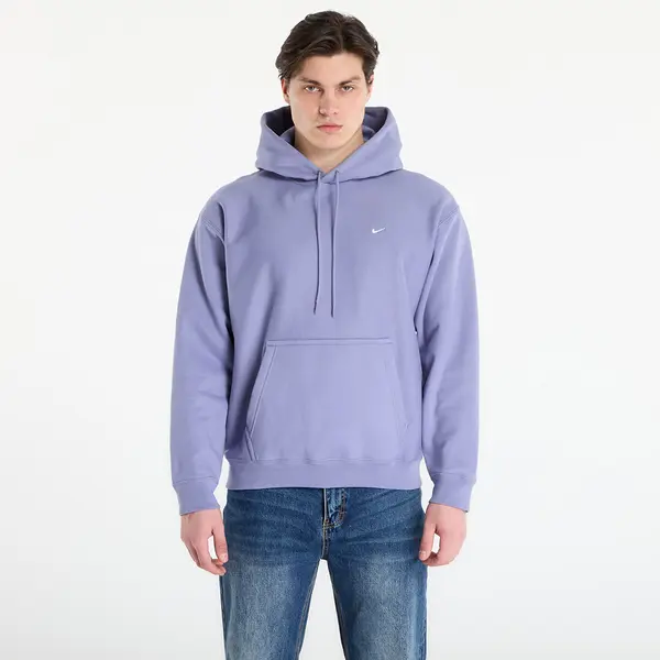 Nike Суитшърт Nike Solo Swoosh Men's Pullover Hoodie Iron Purple/ White S
