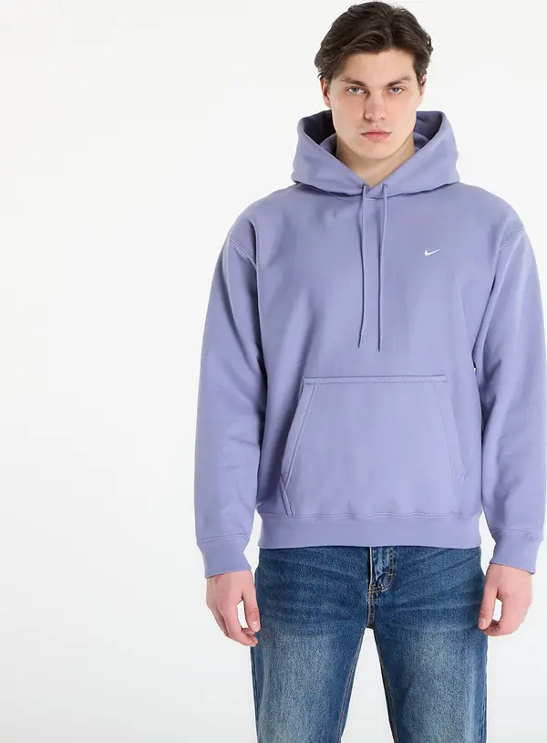 Nike Суитшърт Nike Solo Swoosh Men's Pullover Hoodie Iron Purple/ White XS