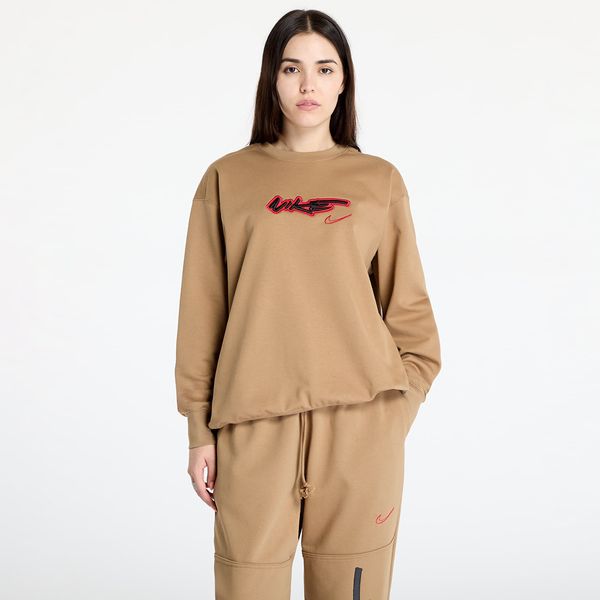 Nike Суитшърт Nike Sportswear Breaking Women's Loose French Terry Top Driftwood XS