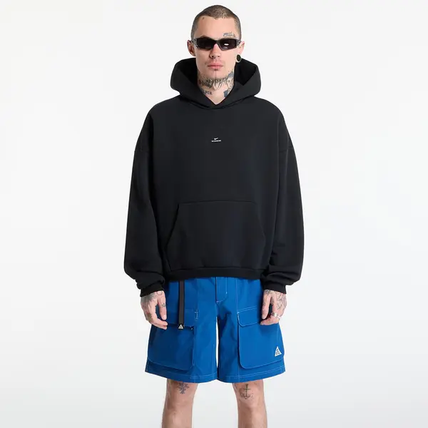 Nike Суитшърт Nike Standard Issue Men's Therma-FIT Brushed Basketball Pullover Hoodie Black/ Pale Ivory XL