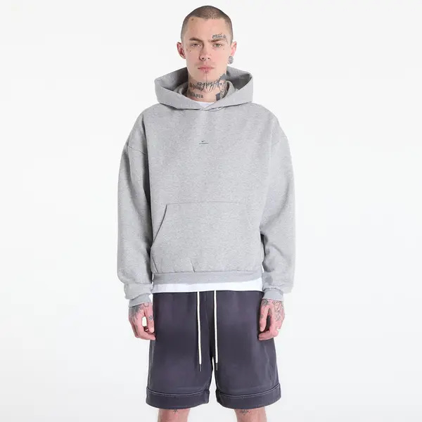Nike Суитшърт Nike Standard Issue Men's Therma-FIT Brushed Basketball Pullover Hoodie Dk Grey Heather/ Black XL