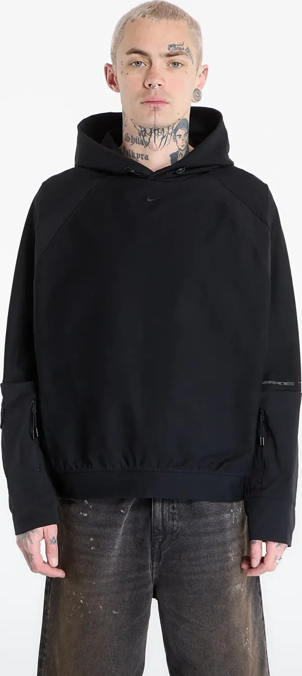 Nike Суитшърт Nike Tech Men's Dri-FIT Shori Knit Utility Hoodie Black/ Black/ Black XS