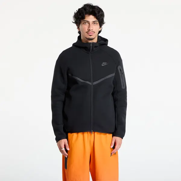 Nike Суитшърт Nike Tech Men's Fleece Windrunner Full-Zip Jacket Black/ Black M