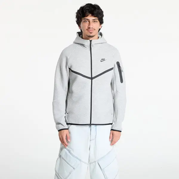 Nike Суитшърт Nike Tech Men's Fleece Windrunner Full-Zip Jacket Dk Grey Heather/ Black XS