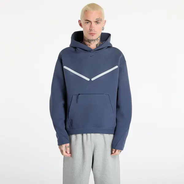 Nike Суитшърт Nike Tech Men's Pullover Hoodie with Reflective Accents Thunder Blue/ Black XXXL