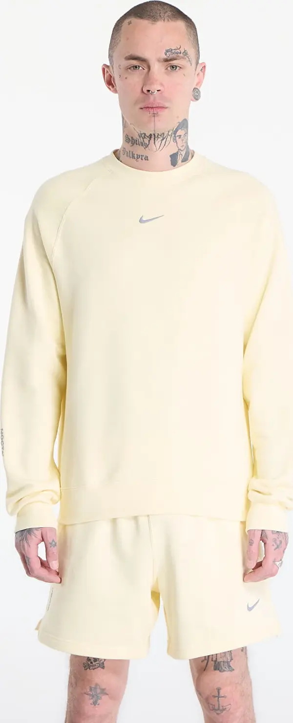 Nike Суитшърт Nike x NOCTA Men's Fleece CS Crew Alabaster/ Stealth S
