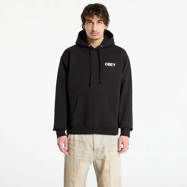 OBEY Clothing Суитшърт OBEY Doberman Pullover Hood Black L