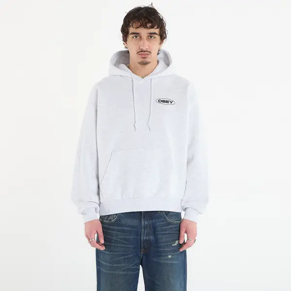 OBEY Clothing Суитшърт OBEY Oval Cities Hood Ash Grey XL