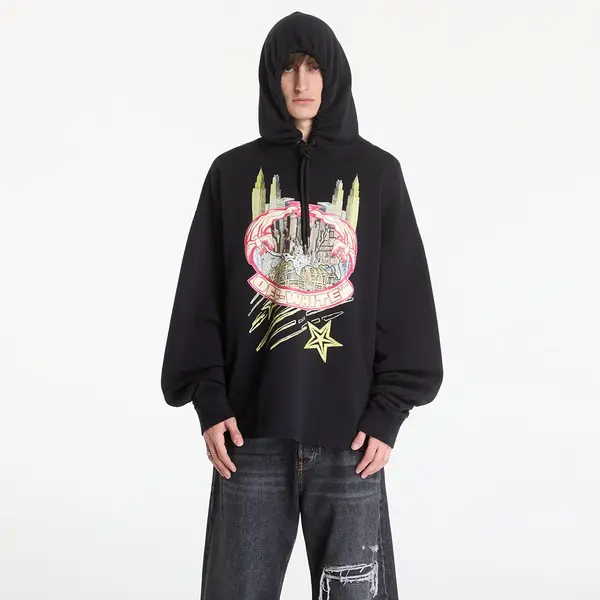 Off-White Суитшърт Off-White Big Frame Wrld Loose Hoodie Black XXL