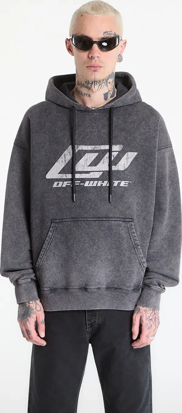 Off-White Суитшърт Off-White Ow Racing Skate Hoodie Mareado Black M