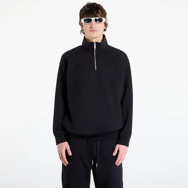 On Суитшърт On Club Collective 1/4 Zip Black L