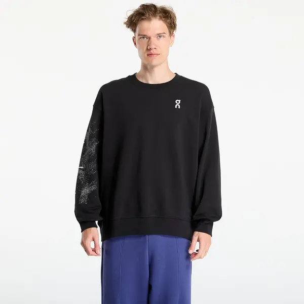 On Суитшърт On Club Crew Graphic Black L