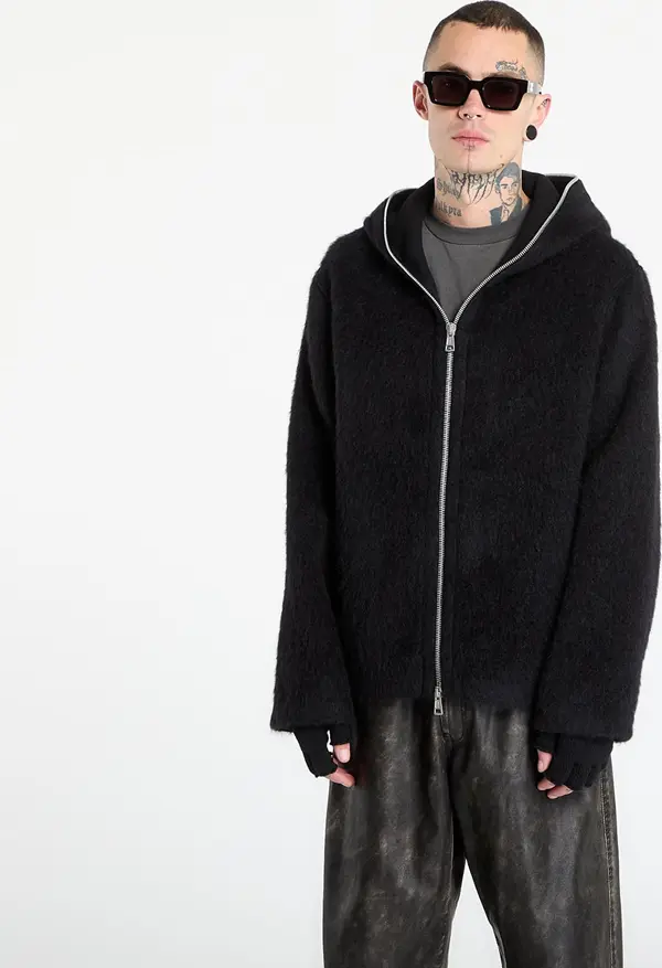 Our Legacy Суитшърт OUR LEGACY Full Zip Hood Black Hairy Wool 54