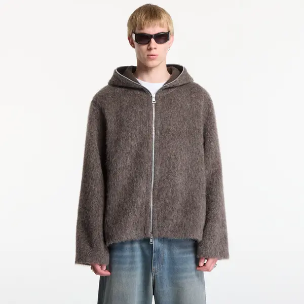 Our Legacy Суитшърт OUR LEGACY Full Zip Hood Mole Grey Hairy Wool 48
