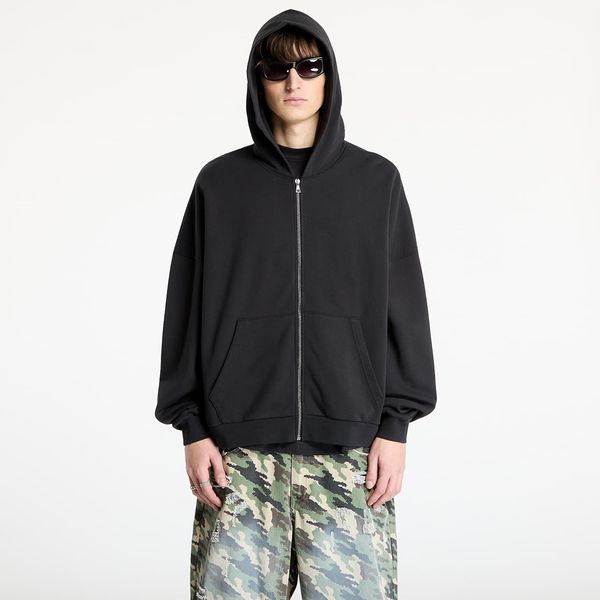 Palm Angels Суитшърт Palm Angels Curved Logo Zipped Hoody Black/ Off White S