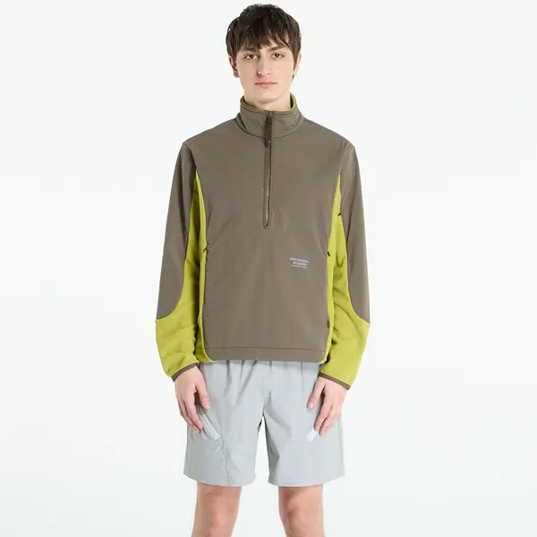 Pas Normal Studios Суитшърт Pas Normal Studios Off-Race Light Fleece Half-Zip Moss Green L