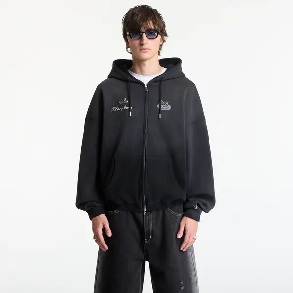FTSHP Суитшърт Playboy x FTSHP Waffle Hoodie Dark Grey L