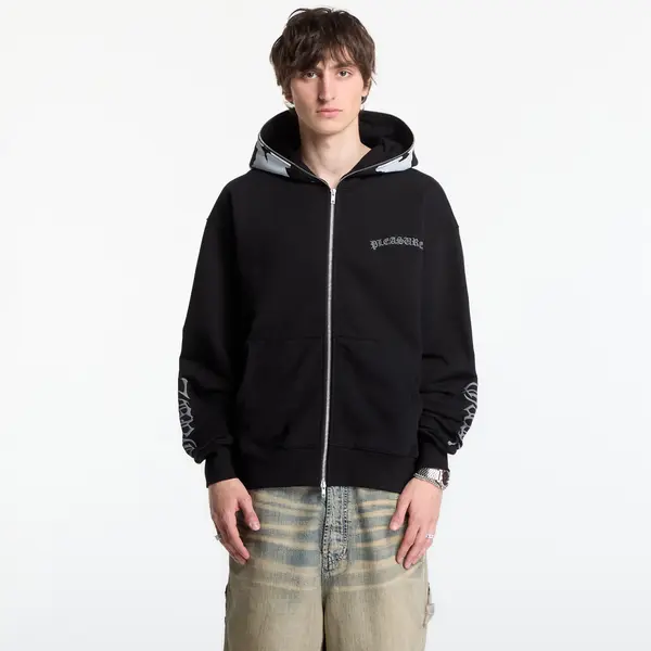 PLEASURES Суитшърт PLEASURES Balaclava Zip Hoodie Black L