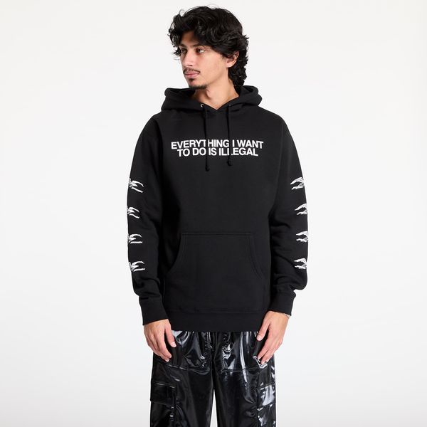 PLEASURES Суитшърт PLEASURES Illegal Hoodie Black S