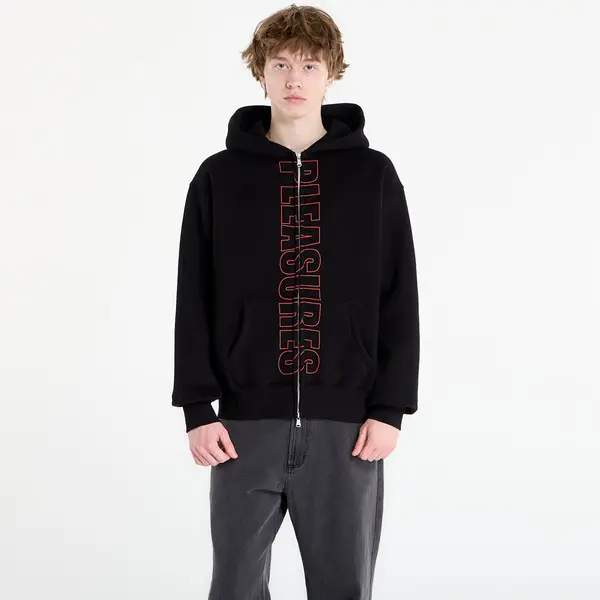 PLEASURES Суитшърт PLEASURES Impact Zip Hoodie Black S