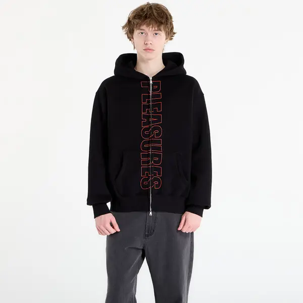 PLEASURES Суитшърт PLEASURES Impact Zip Hoodie Black XL