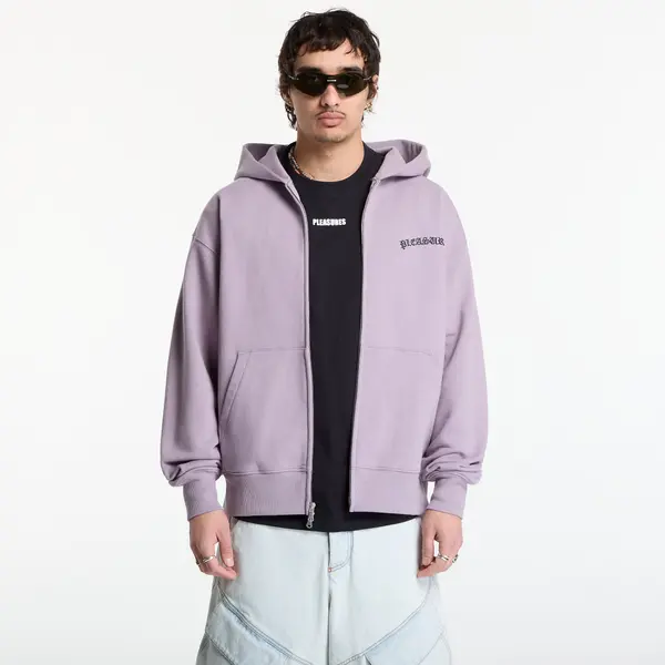PLEASURES Суитшърт PLEASURES Neural Zip Hoodie Lilac M