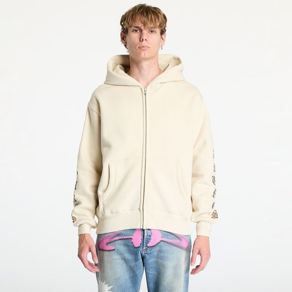 PLEASURES Суитшърт PLEASURES Oe Zip Up Hoodie Natural S